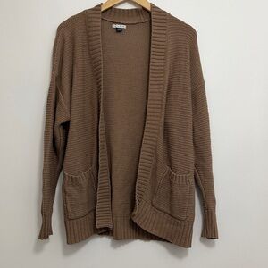 American Eagle Outfitters Open Front Beige Cardigan